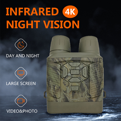 Prismáticos impermeables infrarrojos de la visión nocturna de la fauna de Y6-C 4k LED construidos en la batería 4000ma