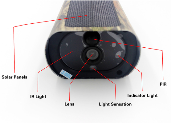 PR500W Wifi que caza la cámara IP65 850nm inalámbrico LED 1080P solar