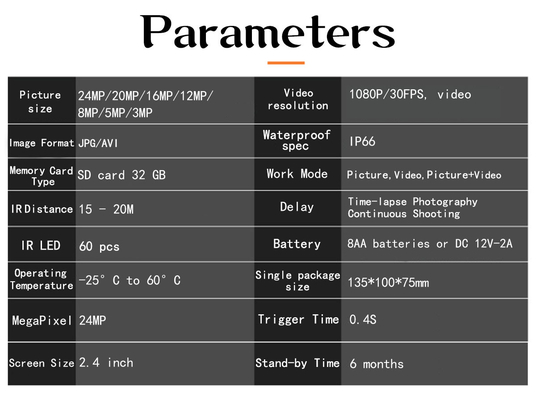 Energía solar 4G Cmos LTE de la cámara móvil del rastro 4.8CS