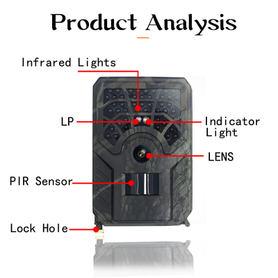 Cámara i1296P IP54 Warterproof PIR APP inalámbrico de la caza de PR300C WIFI