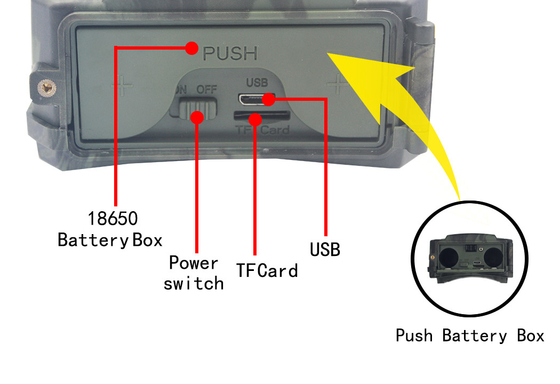 Cámara i1296P IP54 Warterproof PIR APP inalámbrico de la caza de PR300C WIFI