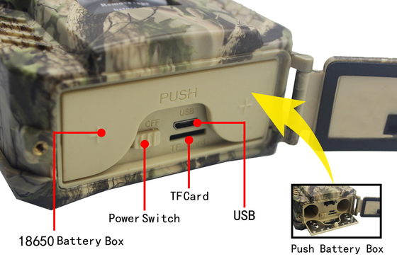 Tarjeta 720p del TF de la prenda impermeable de las RRPP 300A Hunter Trail Camera 30FPS IP54