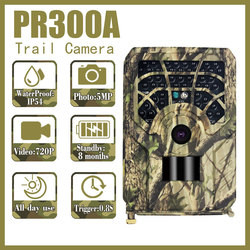 Tarjeta 720p del TF de la prenda impermeable de las RRPP 300A Hunter Trail Camera 30FPS IP54