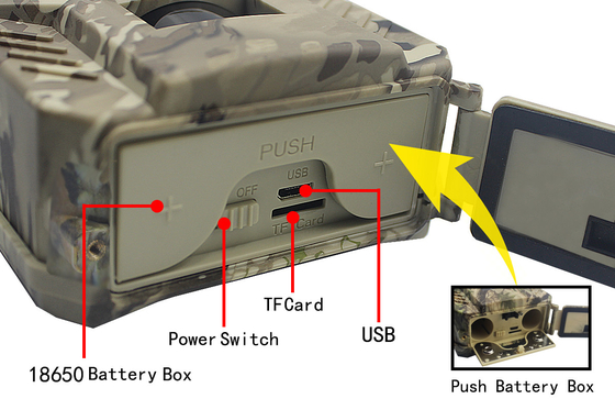 Cámara impermeable del juego de PR200 Hunter Trail Camera 49pcs IR 1080P 30FPS IP54