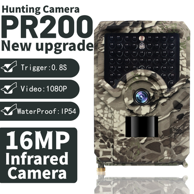 Mejora que caza del rastro la FAVORABLE 16MP 1080P alta definición de la cámara PR200 que caza la prenda impermeable de la cámara IP54 para la caza de Oudoor