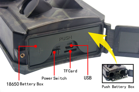 FAVORABLE HD cámara de la cámara 1080P 30FPS 34pcs IR LED 16MP Wildlife Infrared Night Vision de la caza de PR400