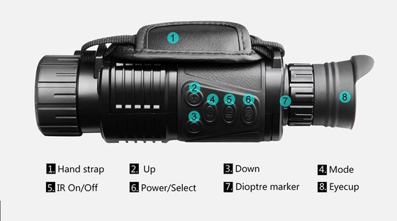 NV2180 monóculo al aire libre monocular del campo 13MP Day And Night de la visión nocturna HD